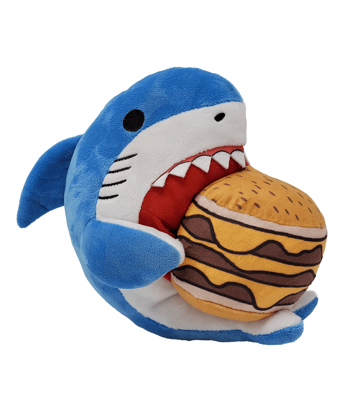 Shark eating pizza plush deals